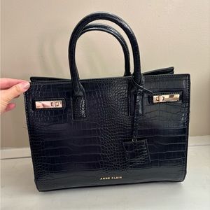 Black Crocodile Handbag
